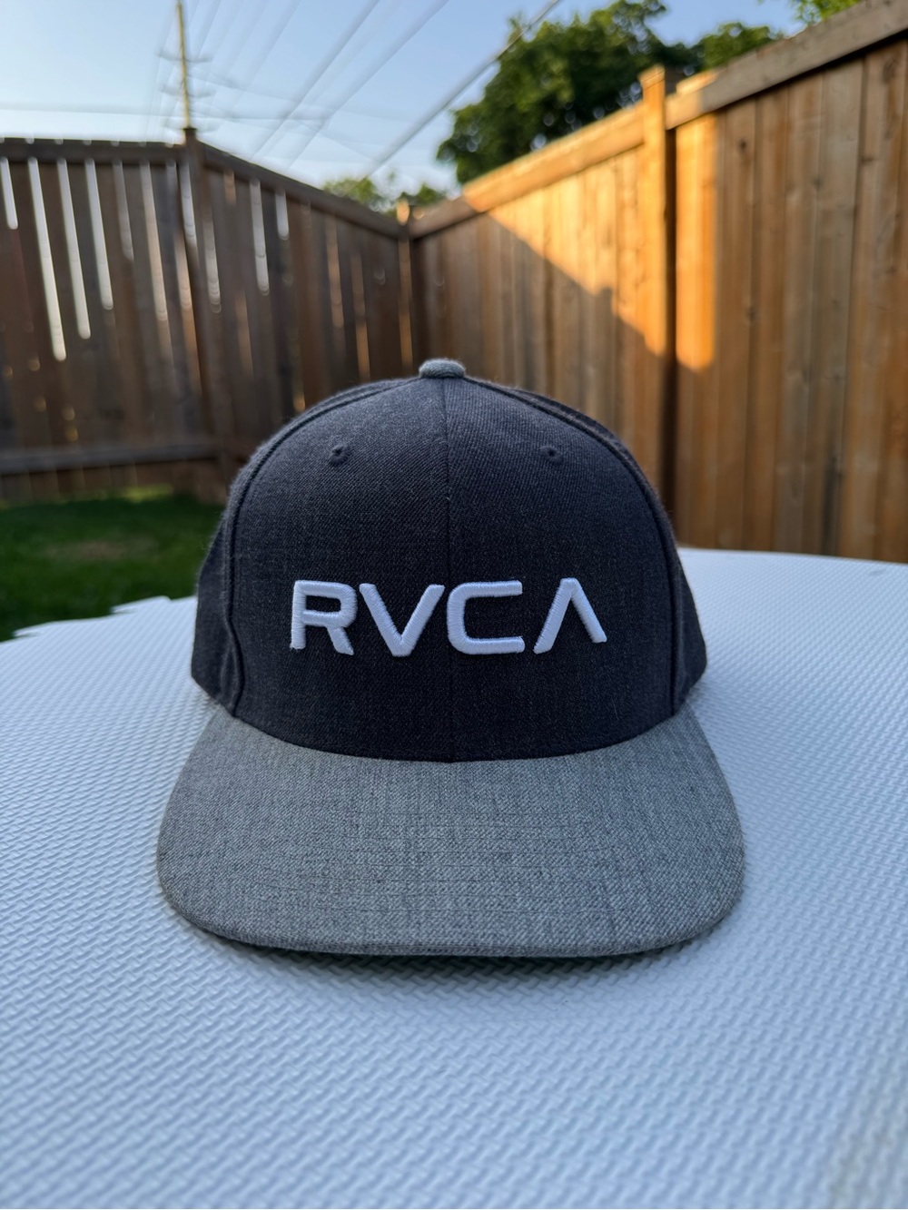 RVCA PM Tenore Gray Snapback Hat